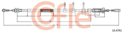 Cable Pull, parking brake COFLE 10.4741