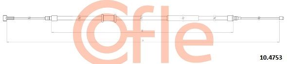 COFLE 10.4753 Cable Pull, parking brake