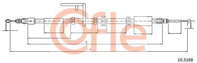 Cable Pull, parking brake COFLE 10.5168