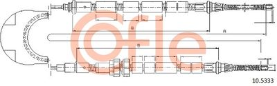 Cable Pull, parking brake COFLE 10.5333