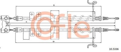 Cable Pull, parking brake COFLE 10.5336