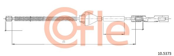 COFLE 10.5373 Cable Pull, parking brake