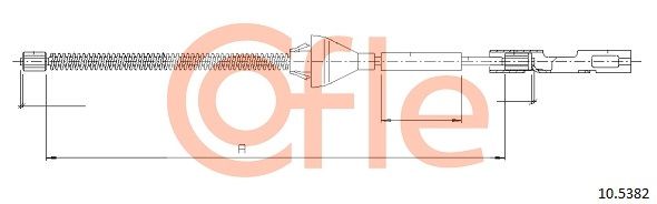 COFLE 10.5382 Cable Pull, parking brake