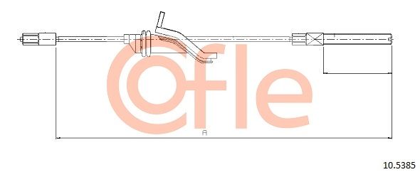 COFLE 10.5385 Cable Pull, parking brake