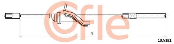 COFLE 10.5391 Cable Pull, parking brake