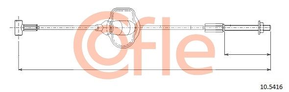 COFLE 10.5416 Cable Pull, parking brake