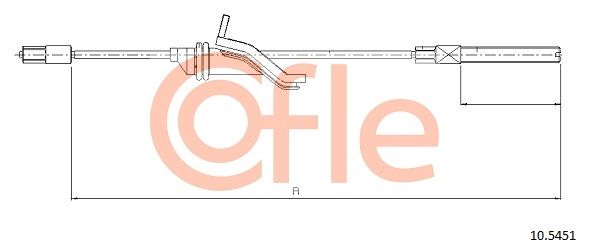 COFLE 10.5451 Cable Pull, parking brake