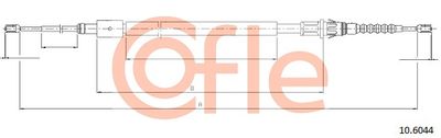 Cable Pull, parking brake COFLE 10.6044