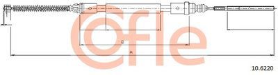 Cable Pull, parking brake COFLE 10.6220