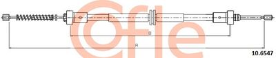 Cable Pull, parking brake COFLE 10.6547