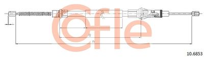 Cable Pull, parking brake COFLE 10.6853
