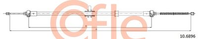 Cable Pull, parking brake COFLE 10.6896