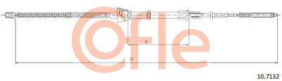 Cable Pull, parking brake COFLE 10.7132