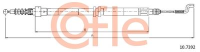 Cable Pull, parking brake COFLE 10.7392