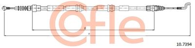 Cable Pull, parking brake COFLE 10.7394