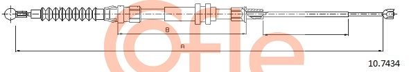 COFLE 10.7434 Cable Pull, parking brake