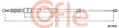 Cable Pull, parking brake COFLE 10.7436