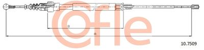 Cable Pull, parking brake COFLE 10.7509