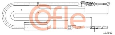 Cable Pull, parking brake COFLE 10.7512