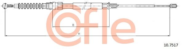 COFLE 10.7517 Cable Pull, parking brake