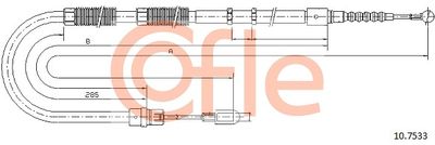 Cable Pull, parking brake COFLE 10.7533