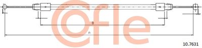 Cable Pull, parking brake COFLE 10.7631