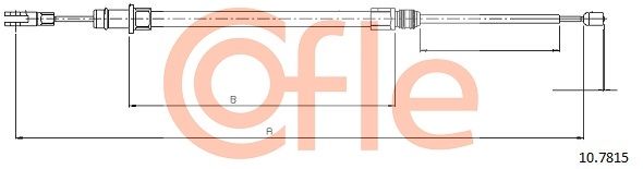 COFLE 10.7815 Cable Pull, parking brake