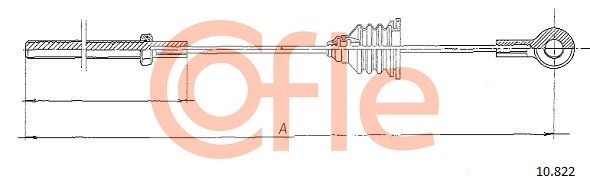 COFLE 10.822 Cable Pull, parking brake