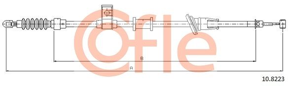 COFLE 10.8223 Cable Pull, parking brake