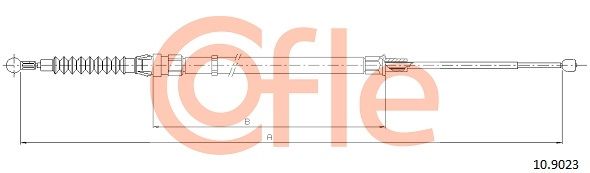 COFLE 10.9023 Cable Pull, parking brake
