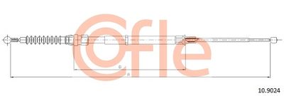 Cable Pull, parking brake COFLE 10.9024