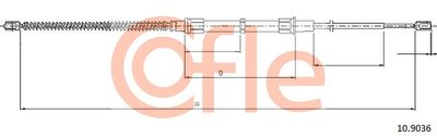 Cable Pull, parking brake COFLE 10.9036