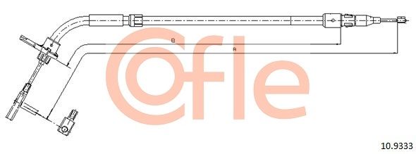 COFLE 10.9333 Cable Pull, parking brake