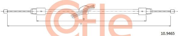 COFLE 10.9465 Cable Pull, parking brake