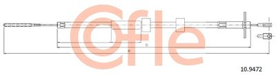 Cable Pull, parking brake COFLE 10.9472