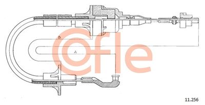 Cable Pull, clutch control COFLE 11.256