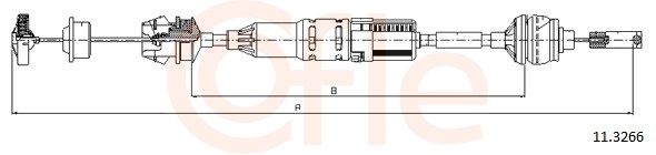 COFLE 11.3266 Cable Pull, clutch control