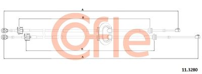 Cable Pull, manual transmission COFLE 11.3280