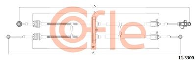 Cable Pull, manual transmission COFLE 11.3300