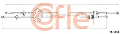 Cable Pull, manual transmission COFLE 11.3880