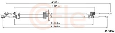 Cable Pull, manual transmission COFLE 11.3886