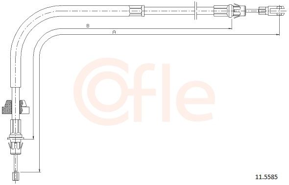 COFLE 11.5585 Cable Pull, parking brake