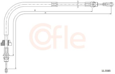 Cable Pull, parking brake COFLE 11.5585