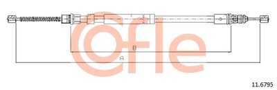 Cable Pull, parking brake COFLE 11.6795