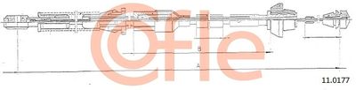 Accelerator Cable COFLE 11.0177