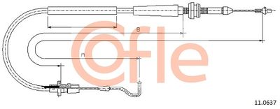 Accelerator Cable COFLE 11.0637