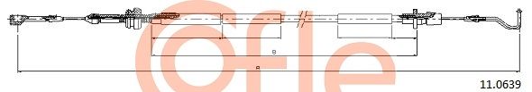 COFLE 11.0639 Accelerator Cable