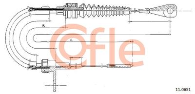 Accelerator Cable COFLE 11.0651