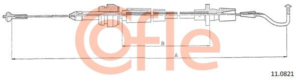 COFLE 11.0821 Accelerator Cable