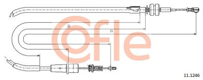 Accelerator Cable COFLE 11.1246